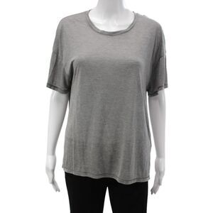 Project Social T Womens Basic Gray Short Sleeve T-Shirt Size M